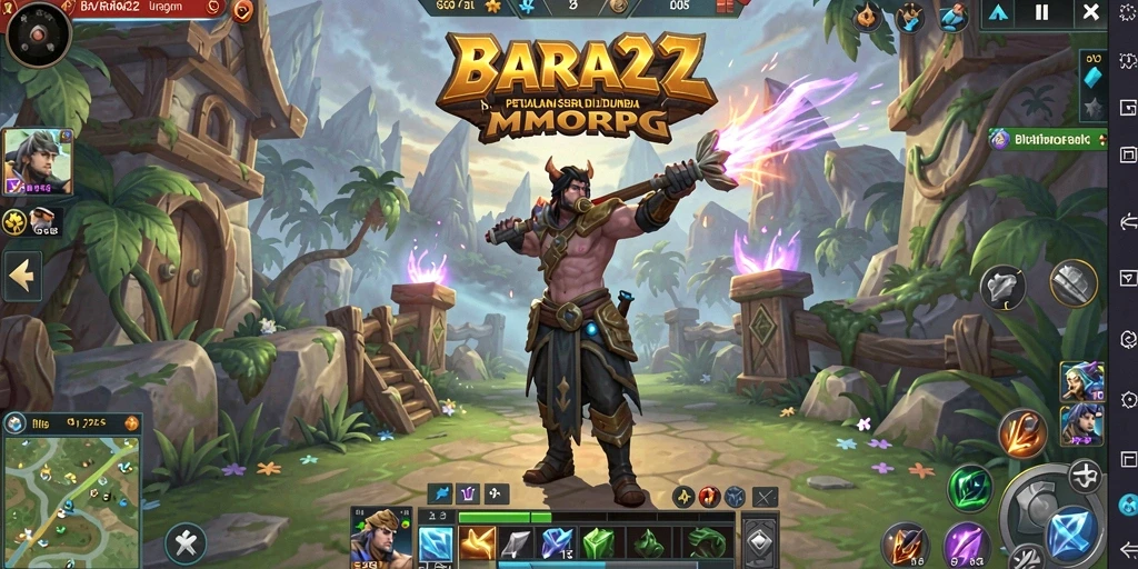 Tampilan gameplay BARA22 yang menakjubkan dengan aksi seru.