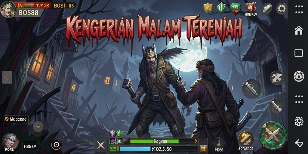 Tangkapan layar menunjukkan suasana mencekam dari gameplay <strong>BOS88</strong> dengan detail grafis yang menakutkan.