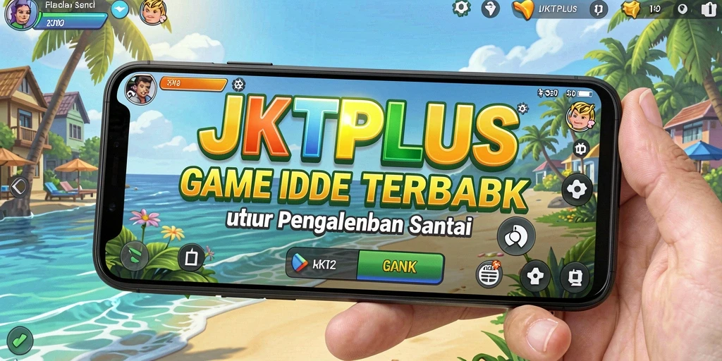 Screenshot utama JKTPLUS menampilkan gameplay Idle yang menarik.