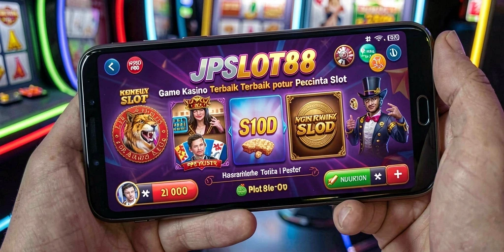Screenshot utama JPSLOT88 menampilkan aksi seru dalam bermain slot Kasino.