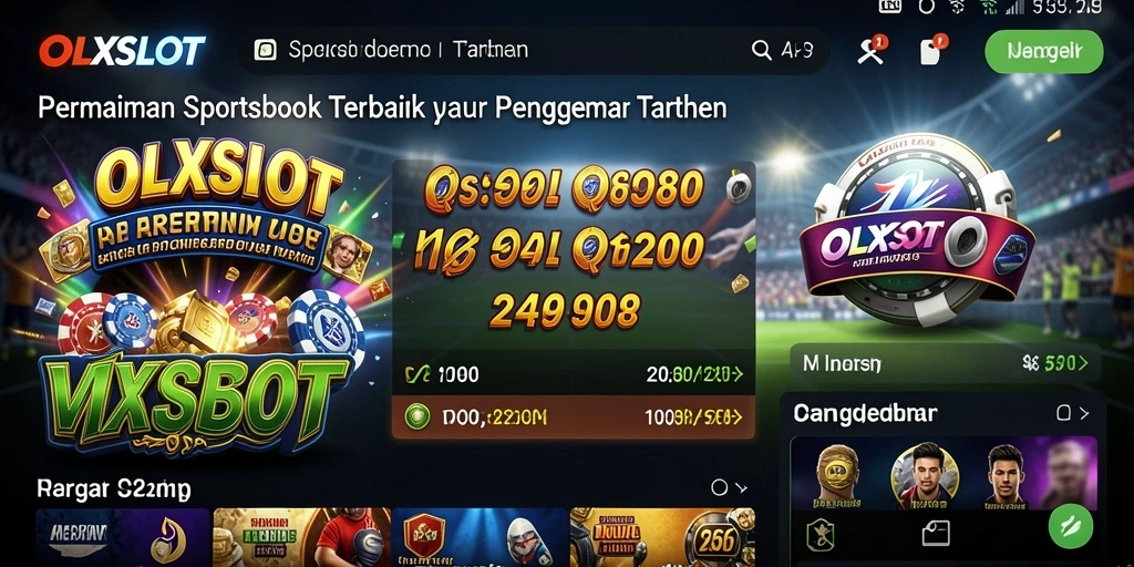 Tangkapan layar OLXSLOT menampilkan antarmuka taruhan olahraga yang menarik dan interaktif.