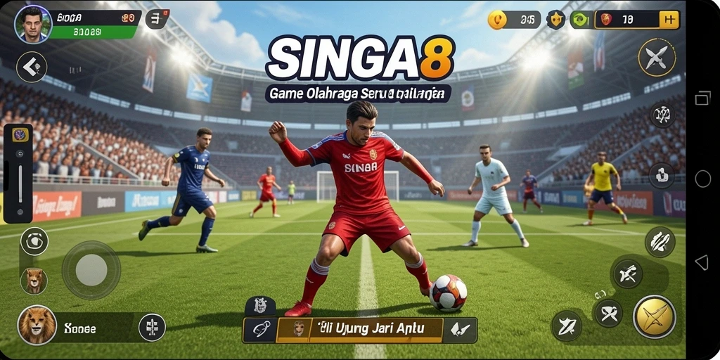 Tampilan gameplay menarik dari SINGA8 yang memukau.